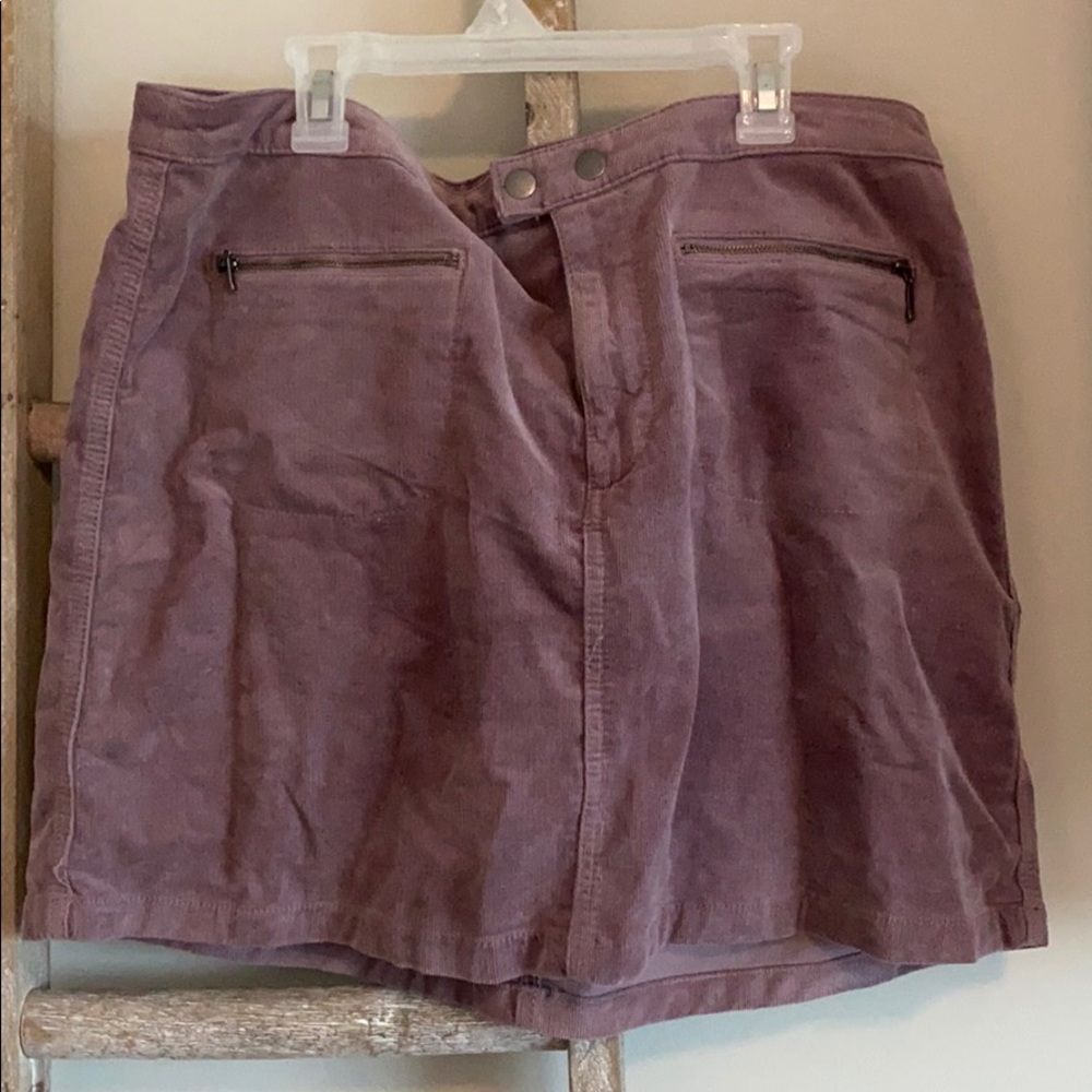 Corduroy Purple Skirt